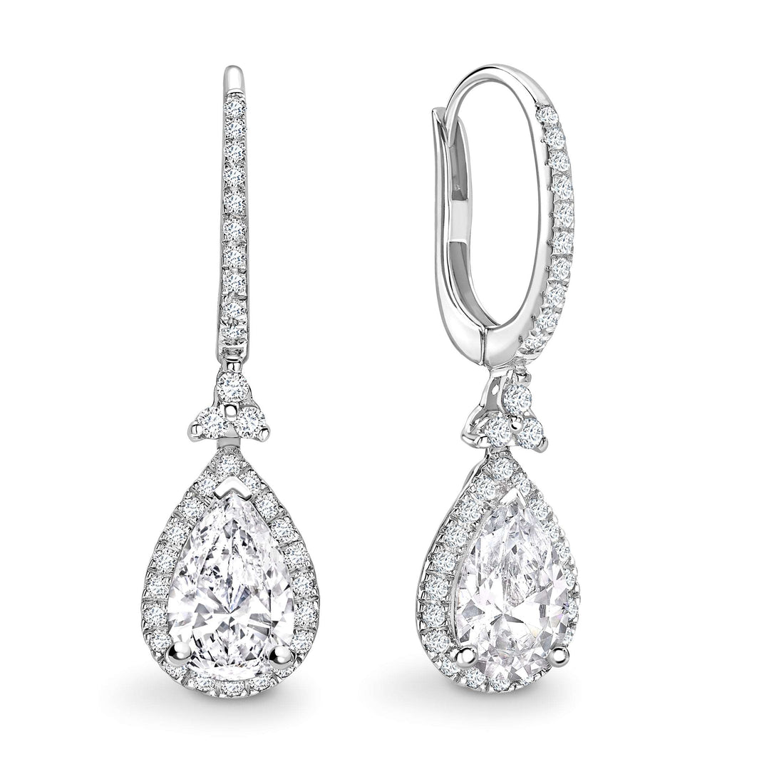 Pear Diamond Earring