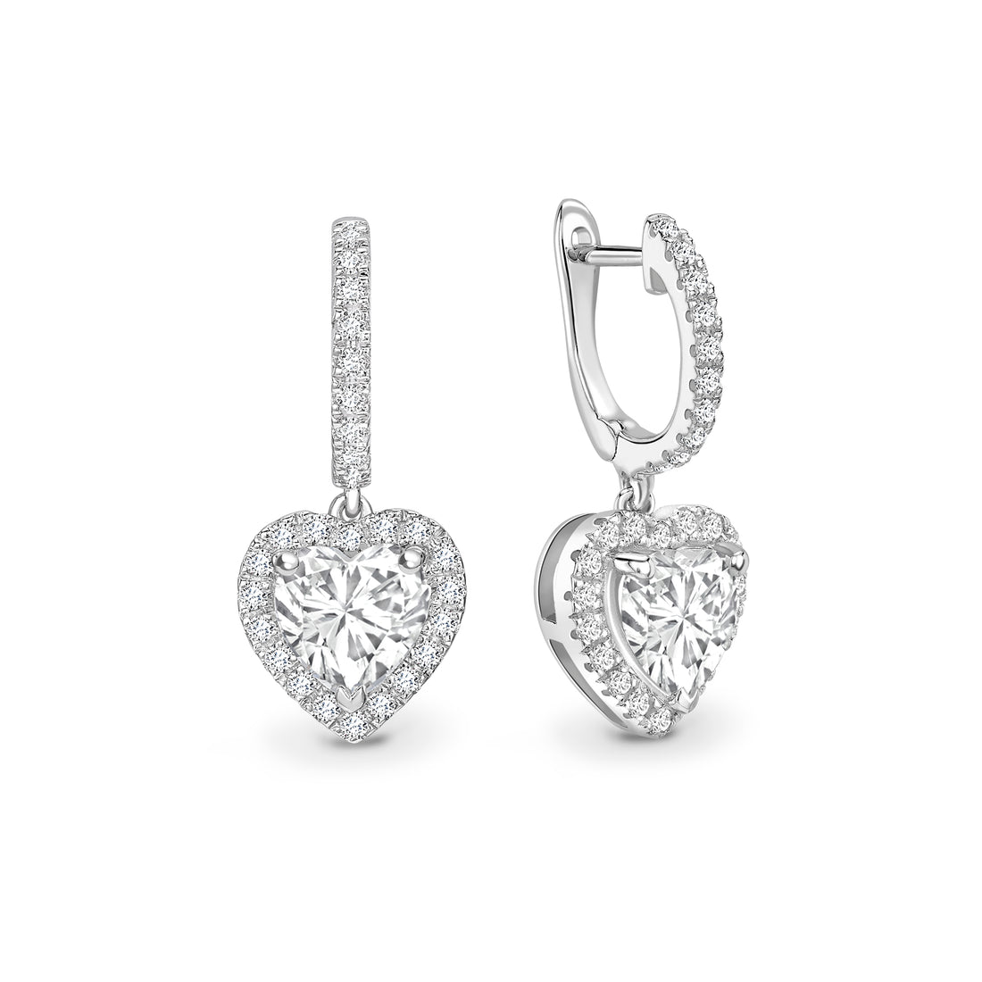 Heart Drop Diamond Earring - Diamonds Are For Everyone