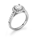 Radiance Round Brilliant Diamond Ring With Side Stones - Diamonds Are For Everyone