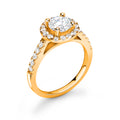 Radiance Round Brilliant Diamond Ring With Side Stones - Diamonds Are For Everyone