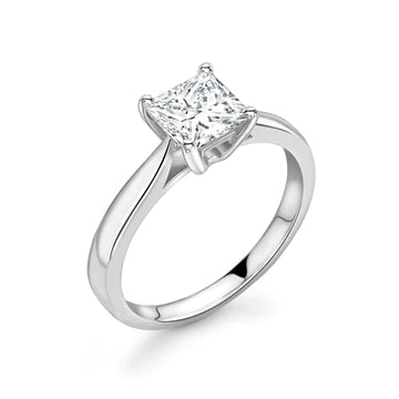 Elegance Princess Cut 4 Prong Engagement Ring - Diamonds Are For Everyone