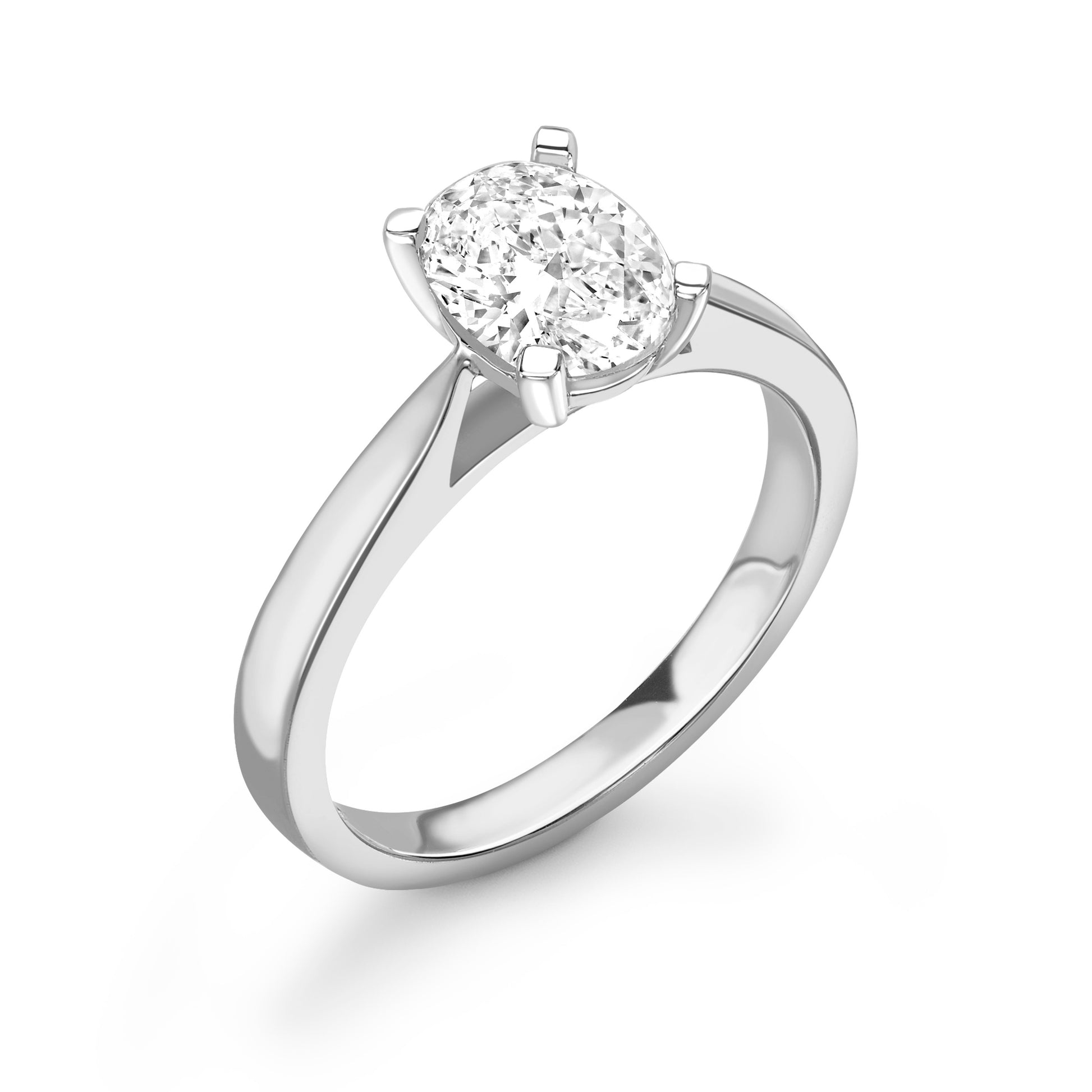 Dual Tone Oval Elegance Diamond Ring - Diamonds Are For Everyone