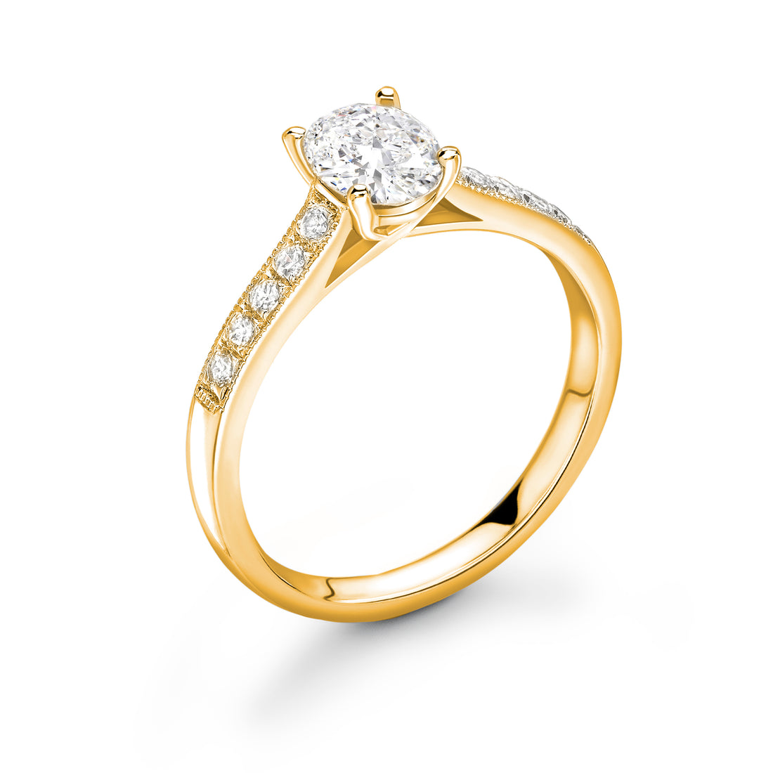 Brilliance 4 Prong Oval Ring