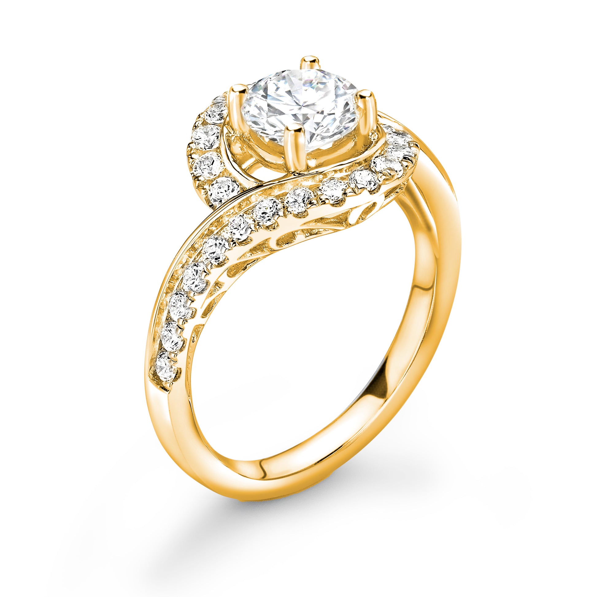 Radiance Diamond And Twisted Shank Ring - Diamonds Are For Everyone