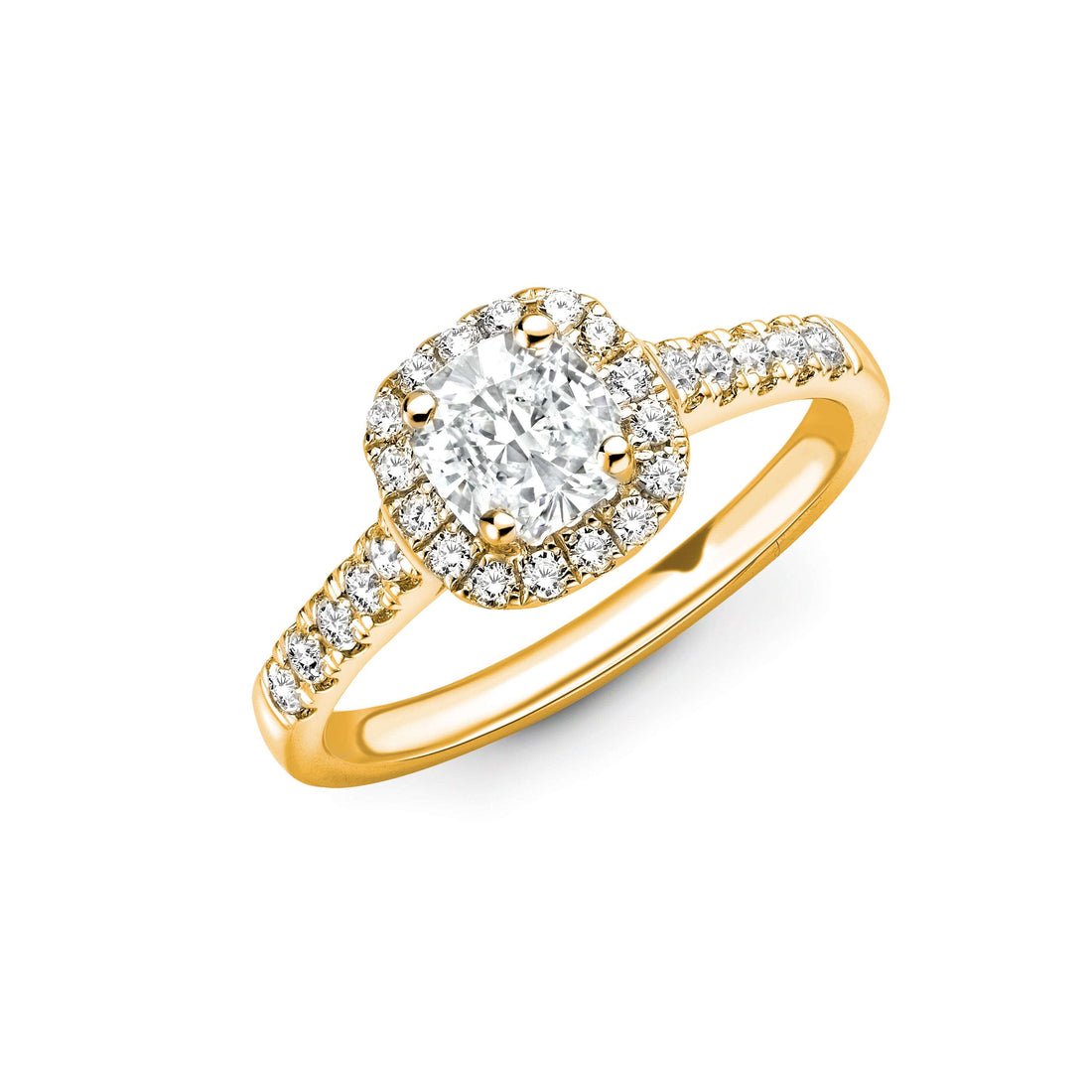 Cushion Cut Diamond Ring