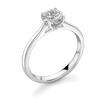 4 Prong Elegance Round Brilliant Prestige Engagement Ring - Diamonds Are For Everyone