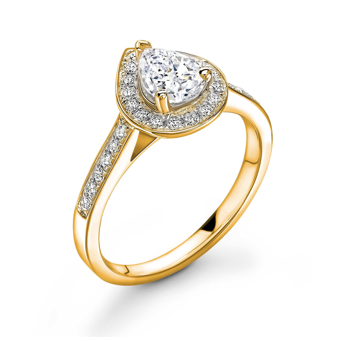 Pear Diamond Ring