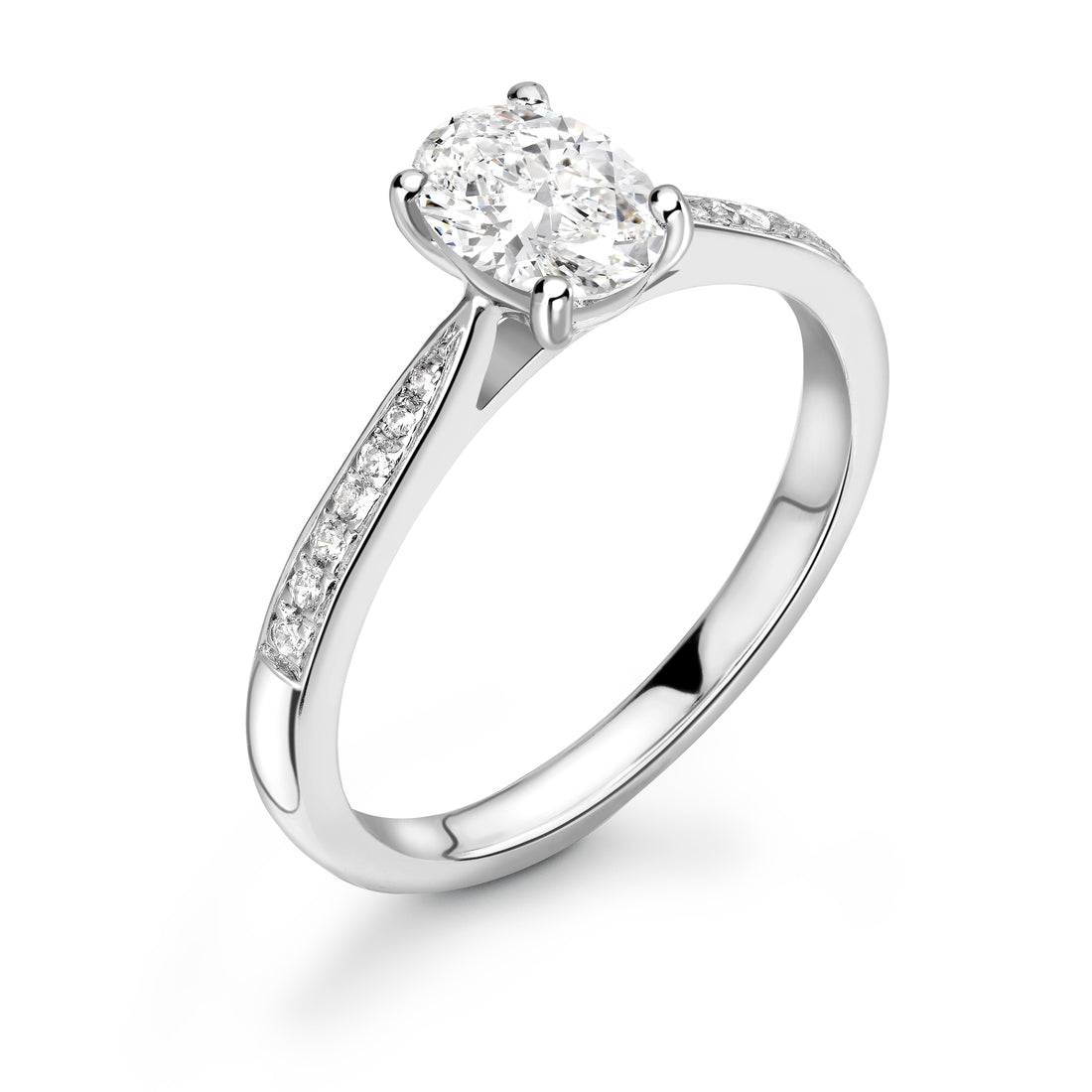 Oval Classic Brilliance Engagemnet Ring - Diamonds Are For Everyone