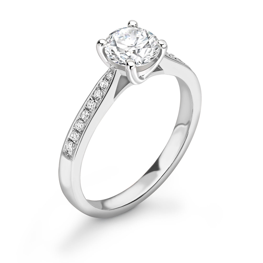 4 Prong Dual Tone Round Brilliance Diamond Ring - Diamonds Are For Everyone