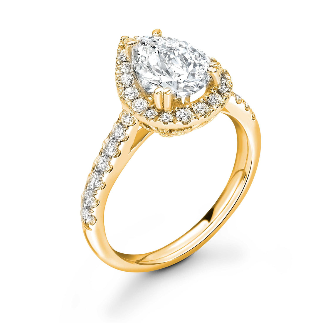 Pear Diamond Ring