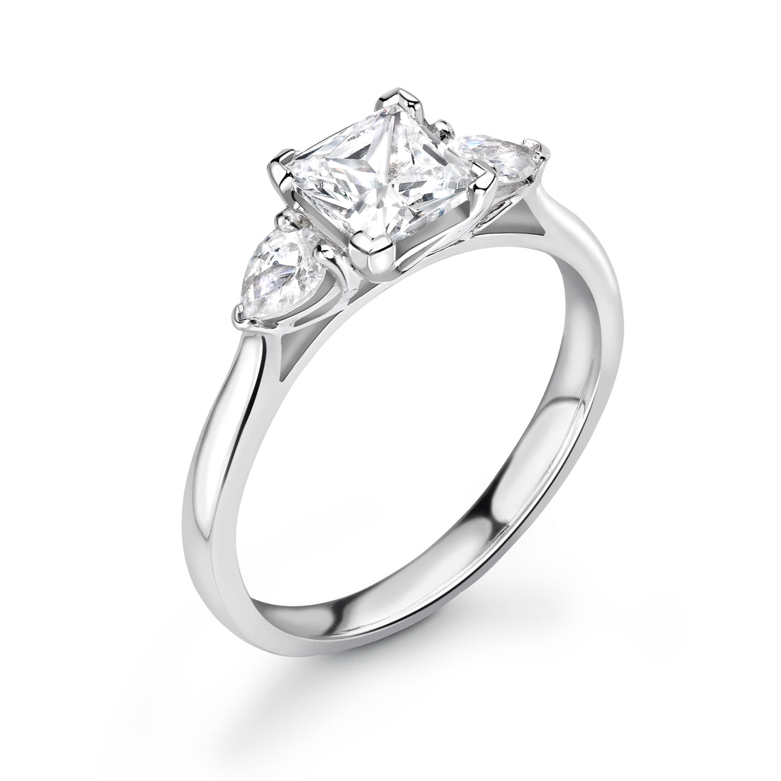 Trilogy Diamond Cushion Cut Ring - Diamonds Are For Everyone