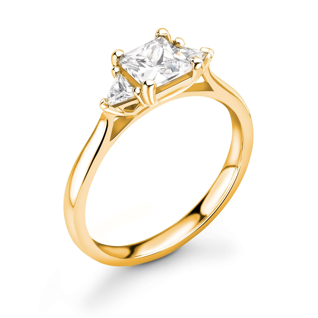 Abundance Cushion Cut  3 Stone Ring - Diamonds Are For Everyone