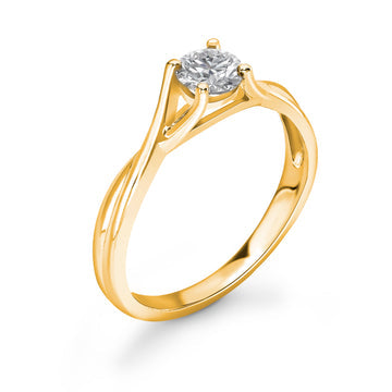 Split Shank 4 Claw Elegance Diamond Ring - Diamonds Are For Everyone