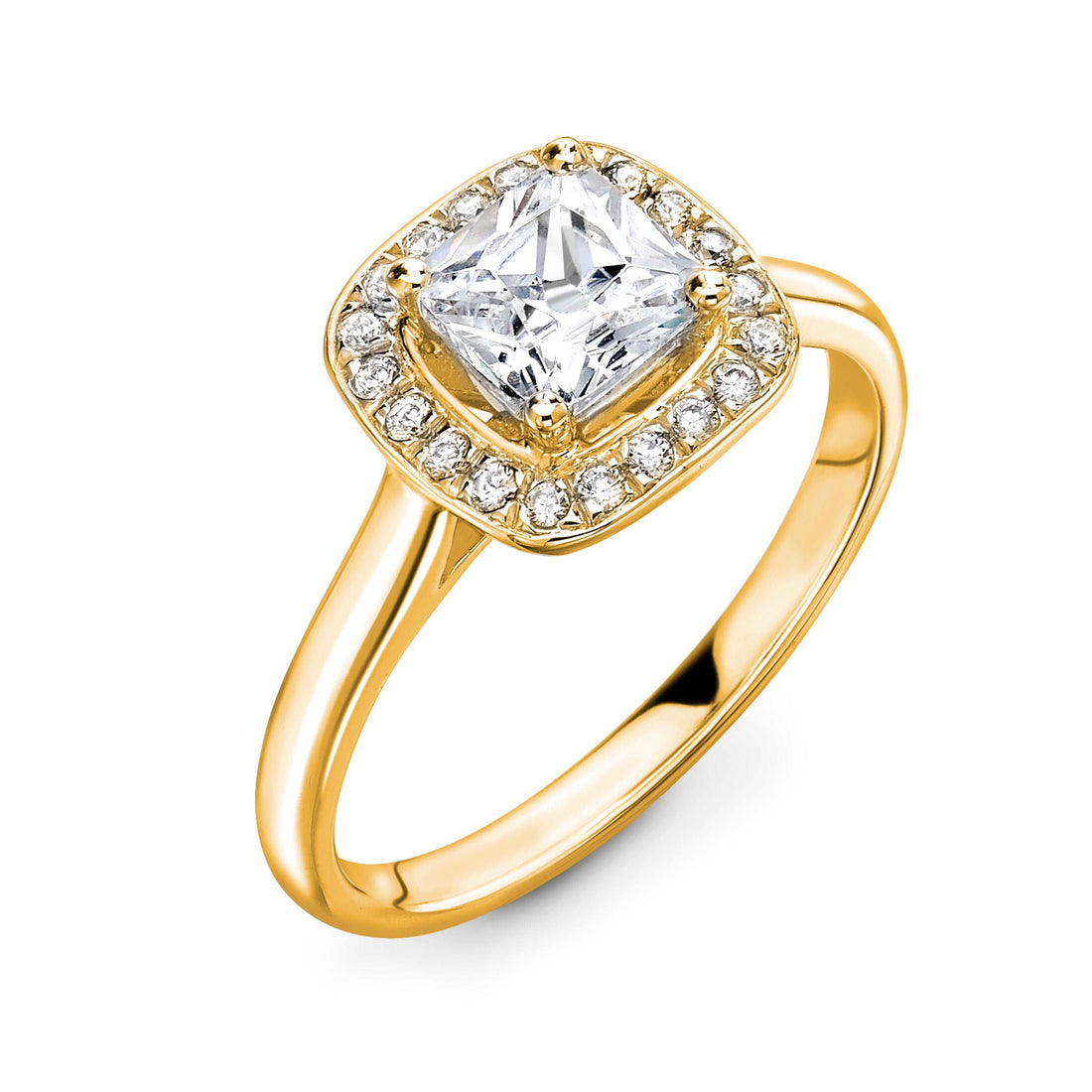 Cushion Cut Diamond Ring