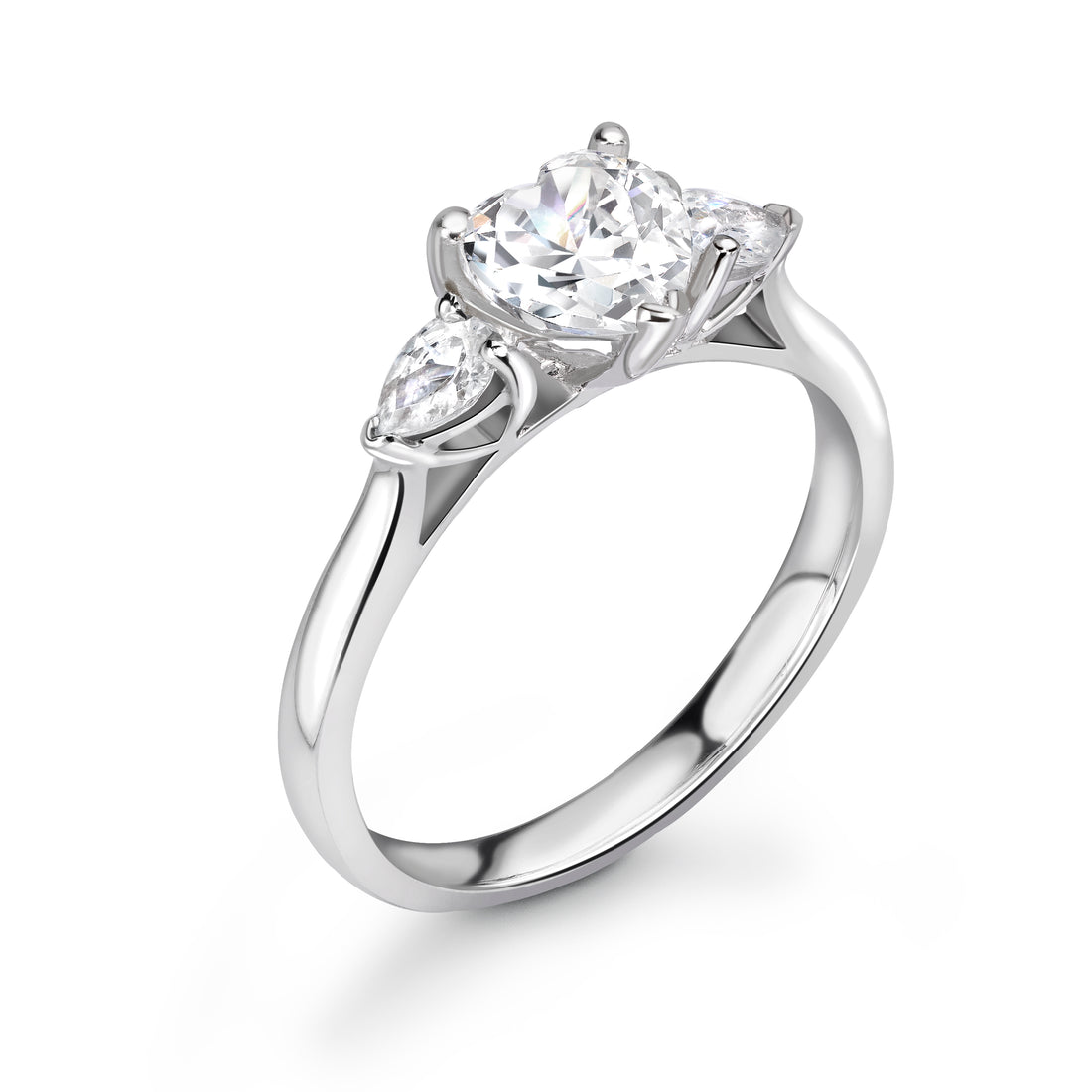 Abundance Heart Trilogy Diamond Ring - Diamonds Are For Everyone