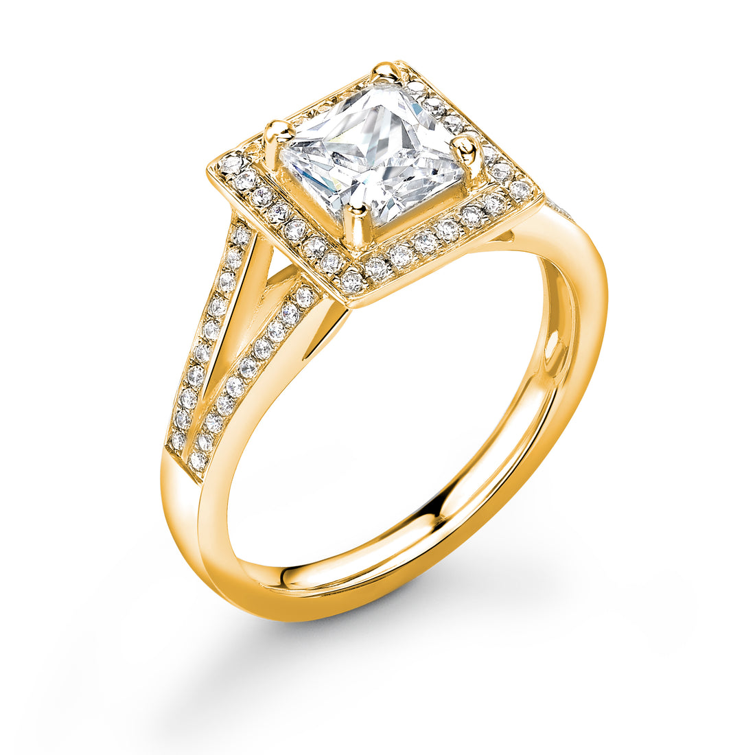 Princess Cut Moissanite Diamond Ring - Diamonds Are For Everyone