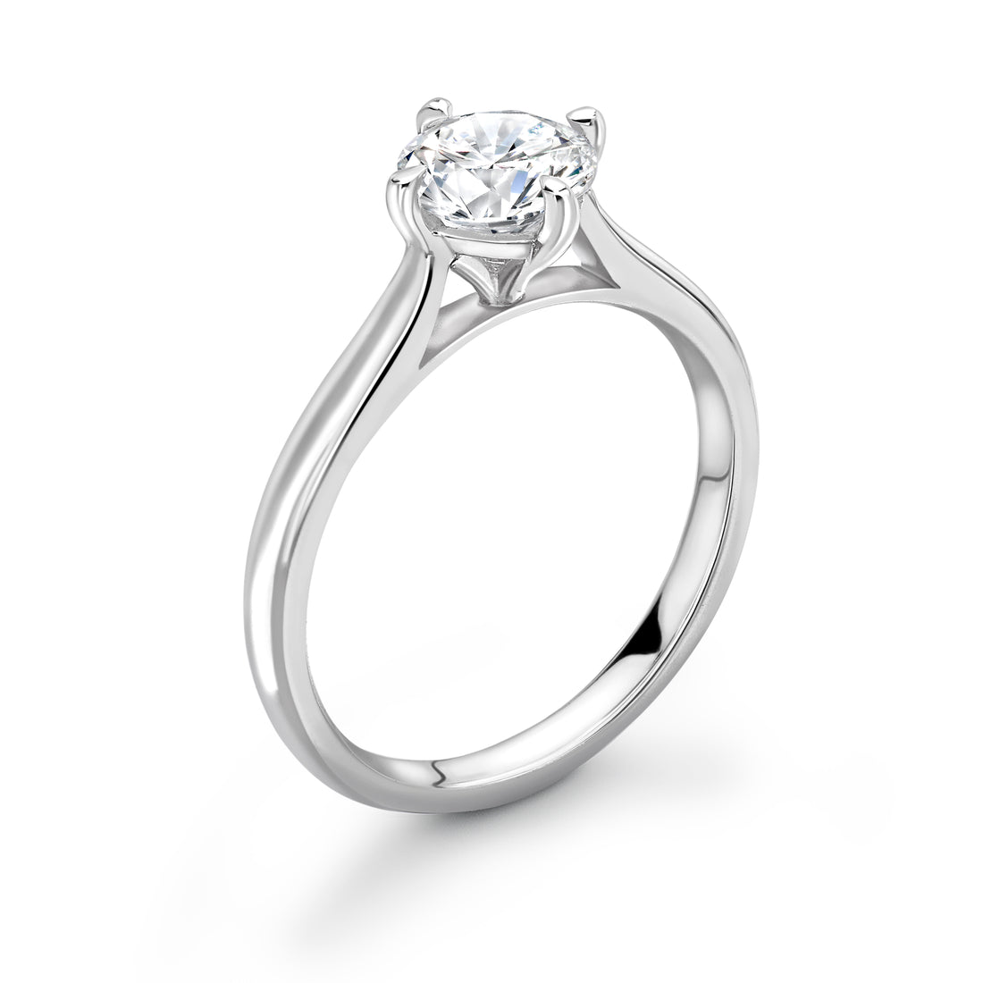 Single Stone 4 Claw Round Diamond Ring - Diamonds Are For Everyone