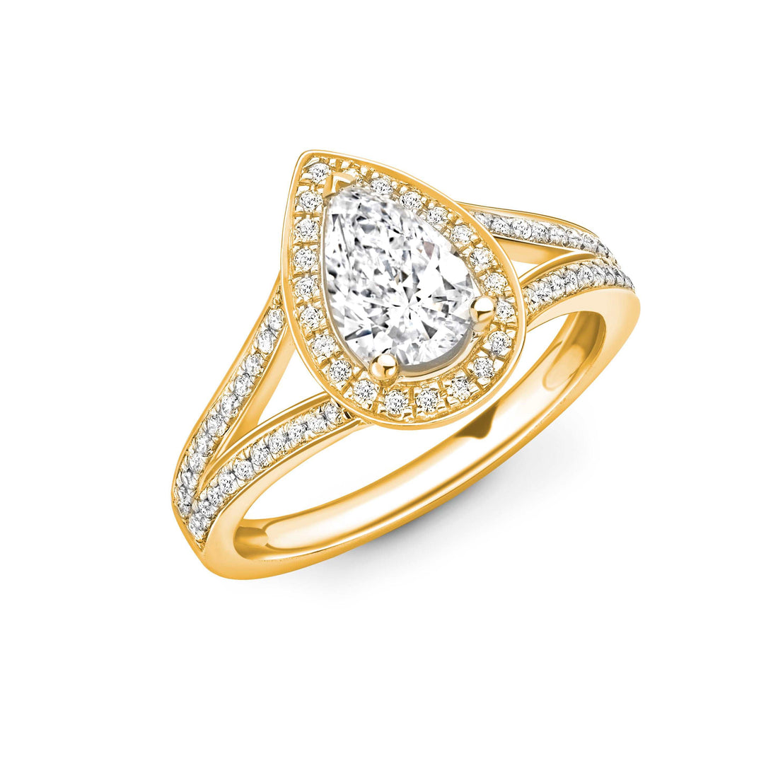 Pear Diamond Ring