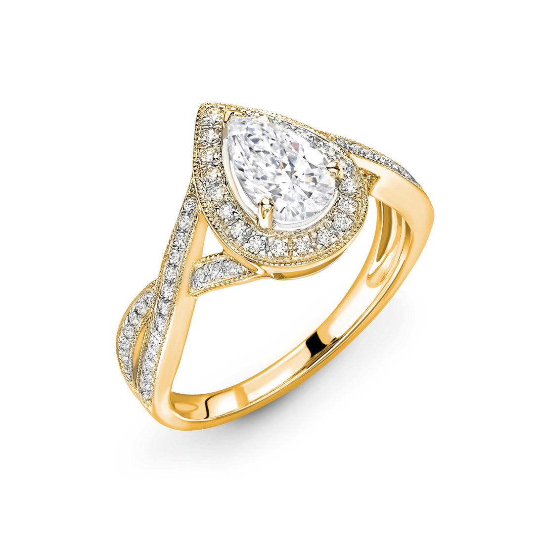 Pear Diamond Ring