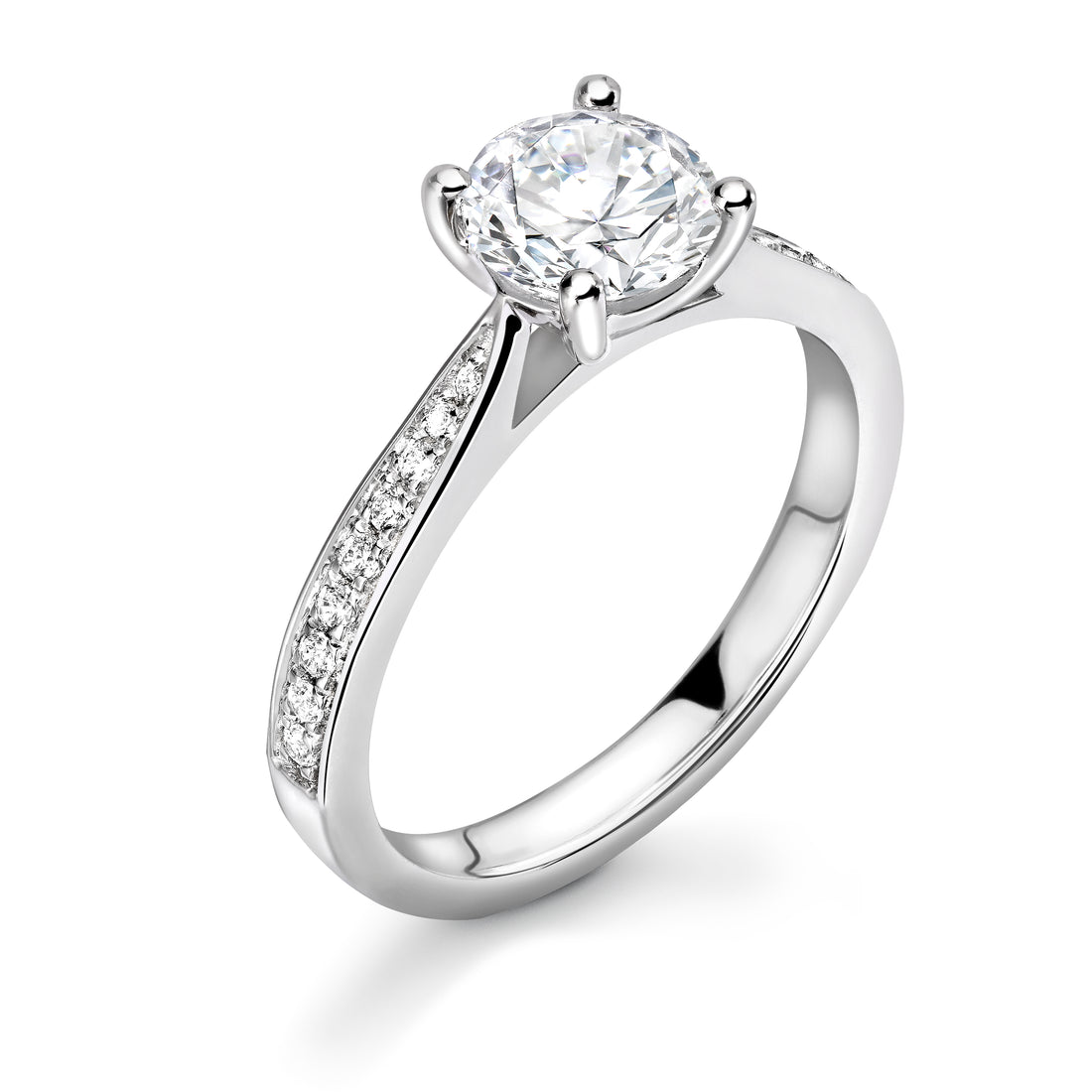 4 Prong Dual Tone Head Diamond Ring - Diamonds Are For Everyone