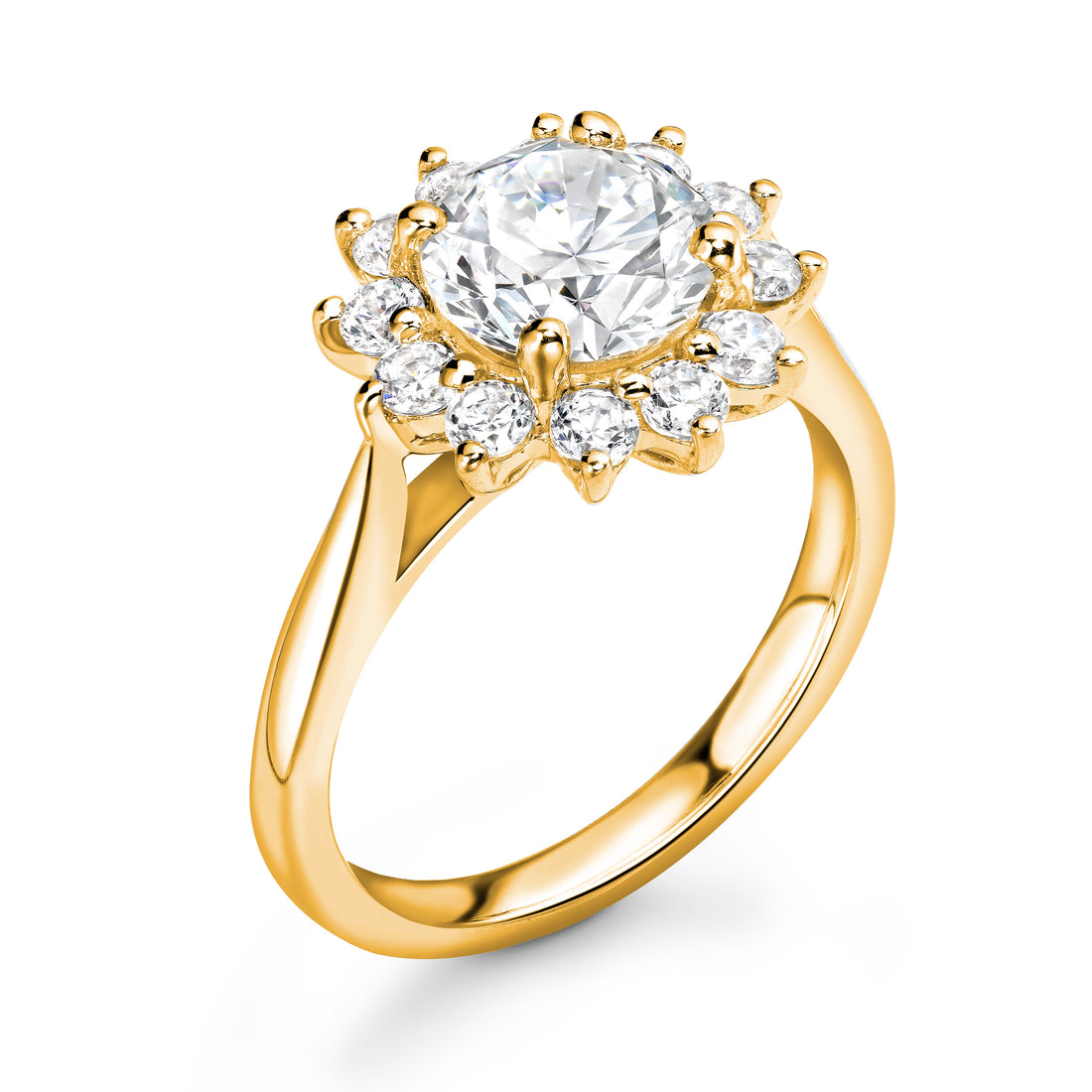 Crown Round Brilliant Radiance Diamond Ring - Diamonds Are For Everyone