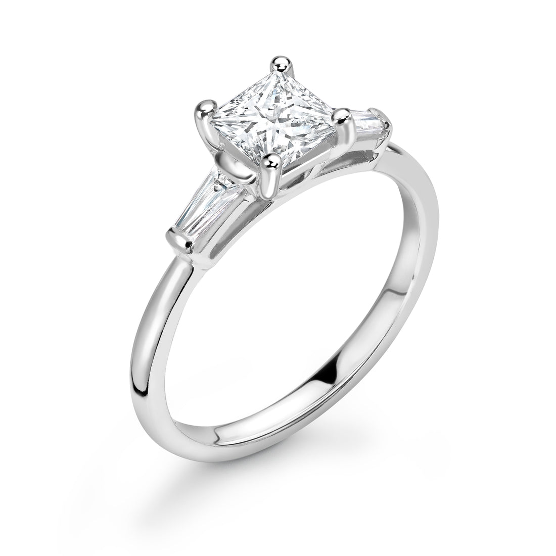 Abundance Cushion Cut Diamond Trilogy Engagement Ring - Diamonds Are For Everyone