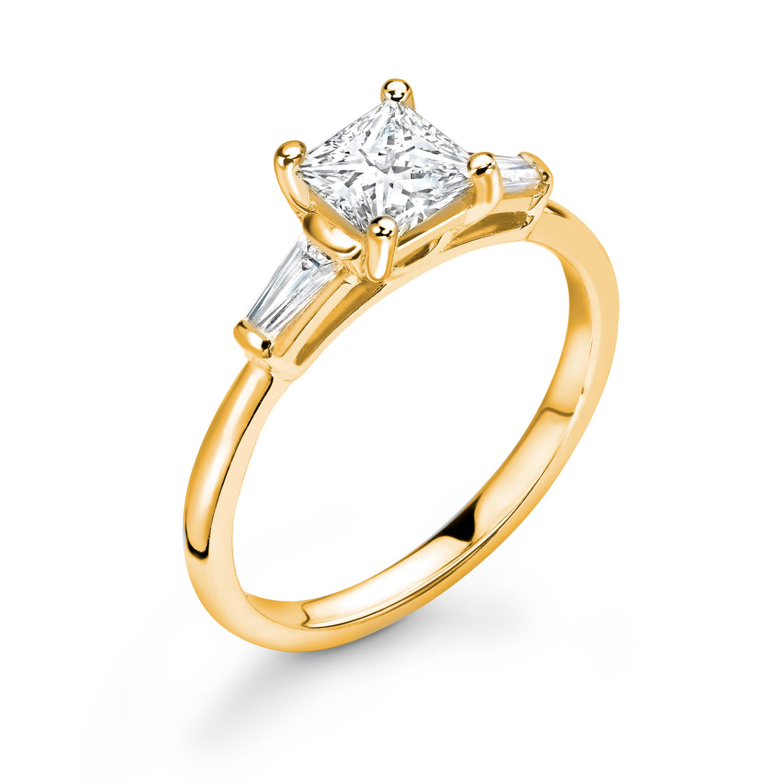 Abundance Cushion Cut Diamond Trilogy Engagement Ring - Diamonds Are For Everyone