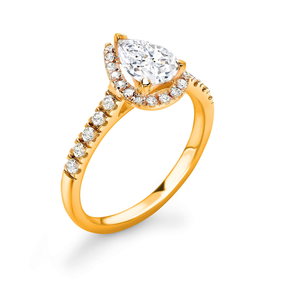 Pear Diamond Ring