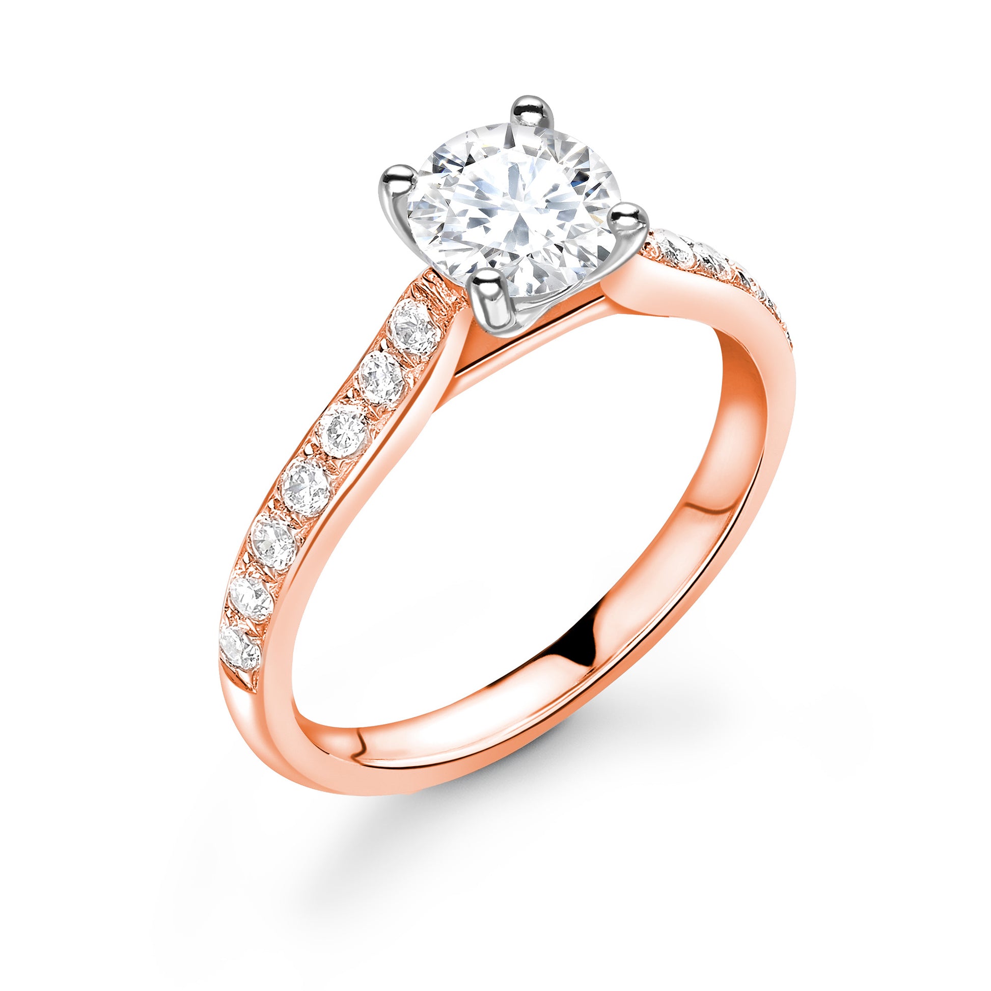 Brilliance Round Cut 4 Claw Diamond Ring - Diamonds Are For Everyone