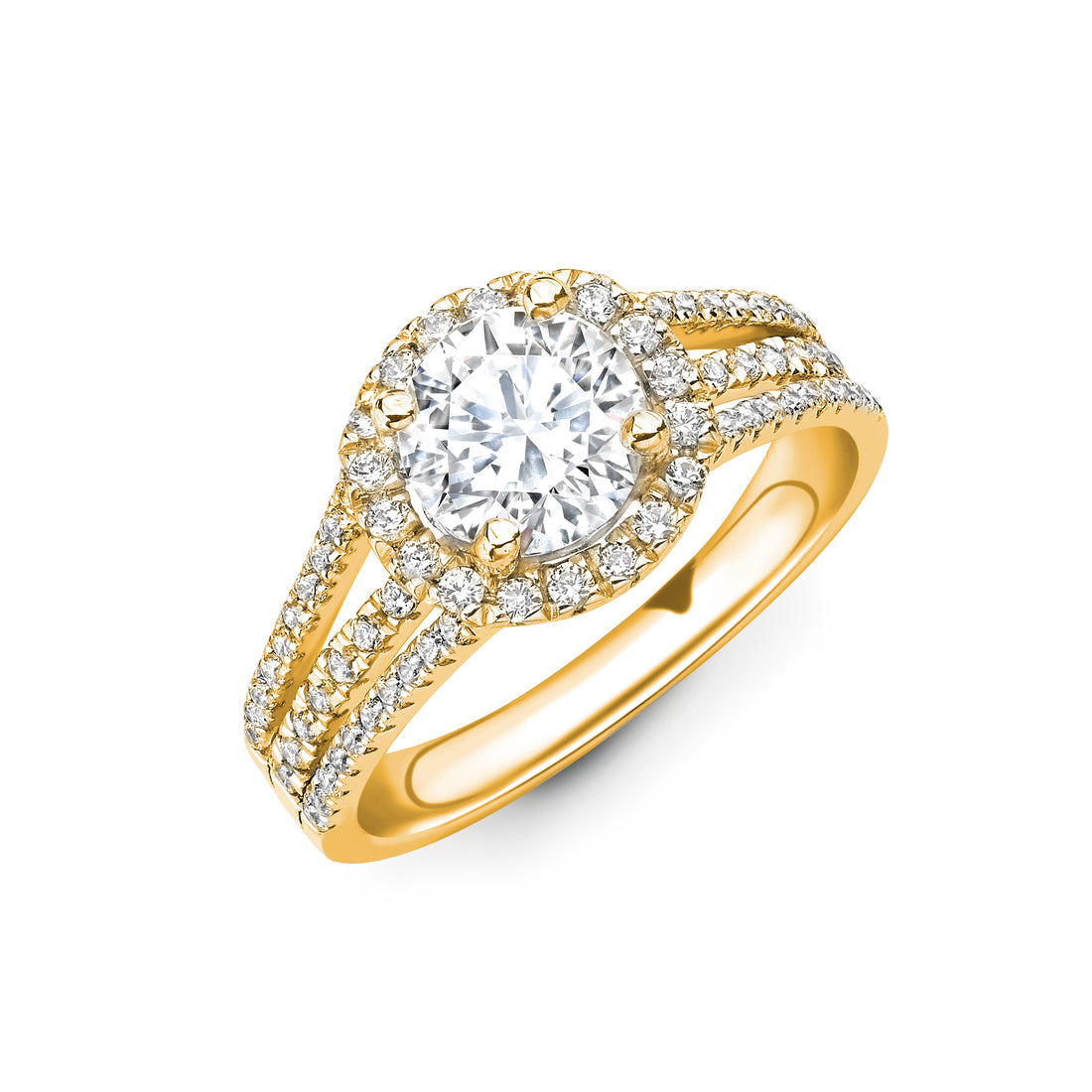 Three Row Split Shank Diamond Radiance - Diamonds Are For Everyone