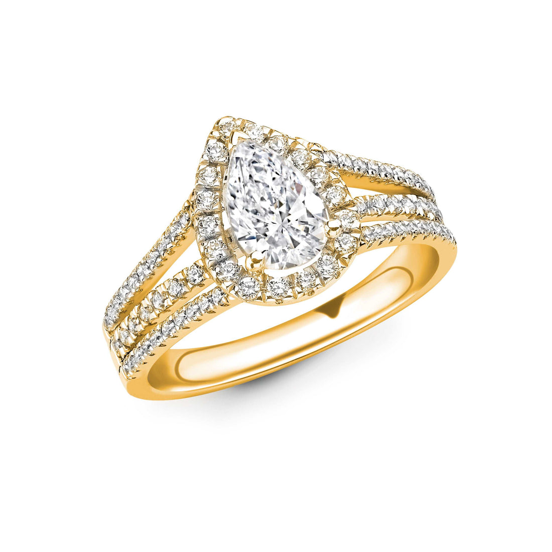 Pear Diamond Ring