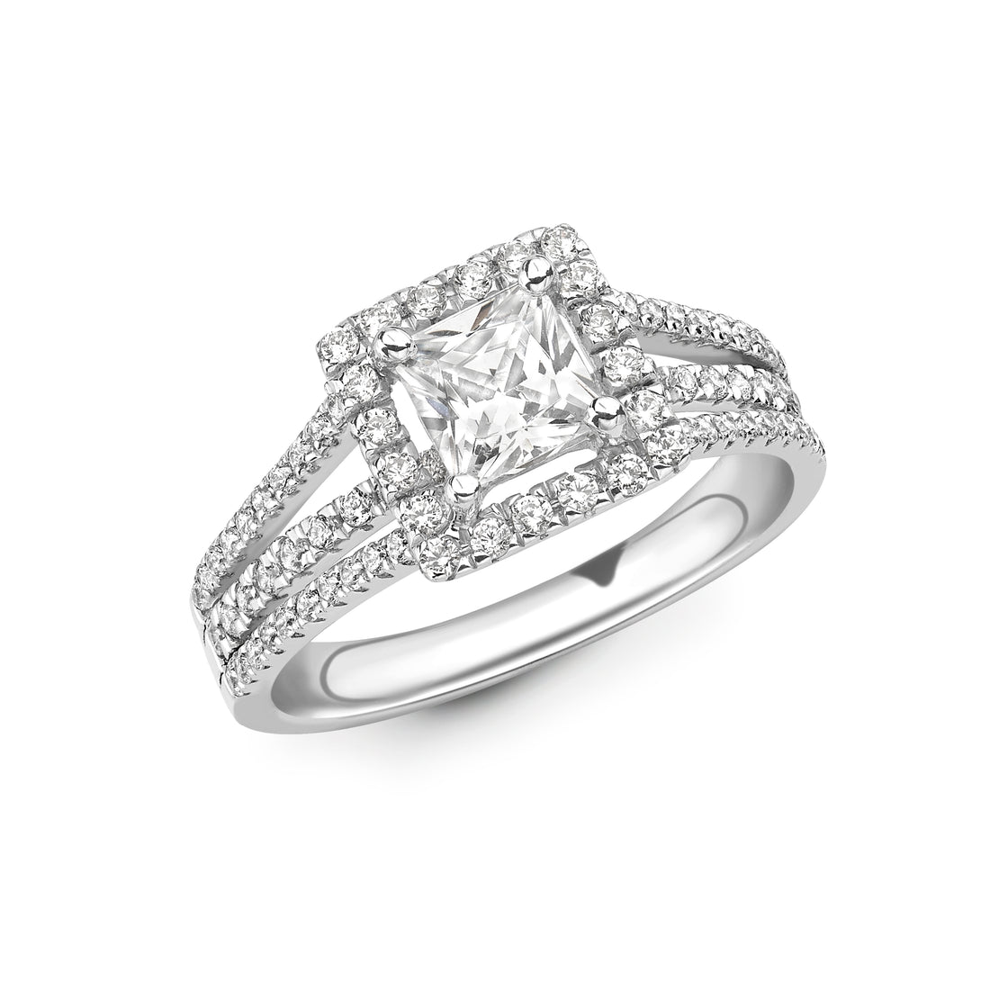 Radiance Center Stone With Side Stones Diamond Ring - Diamonds Are For Everyone