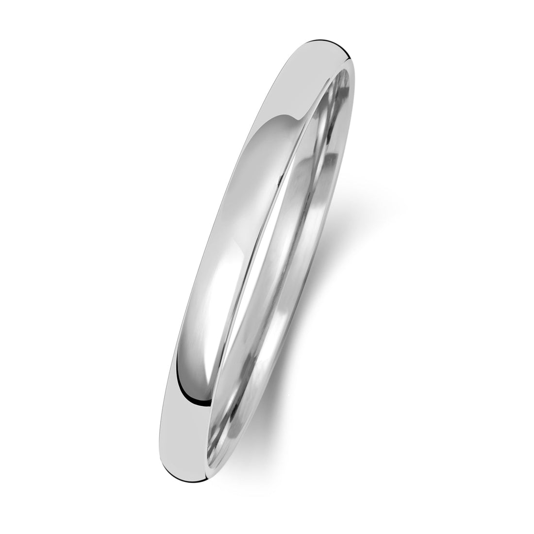 18ct White Gold 2mm Slight Court Wedding Band